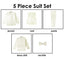 Boys' Ivory-B Classic Fit Tuxedo Set Without Tail