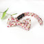 Boy's Cotton Floral Print Bow Tie and Pocket Square Set, Cinnamon (Color F46)