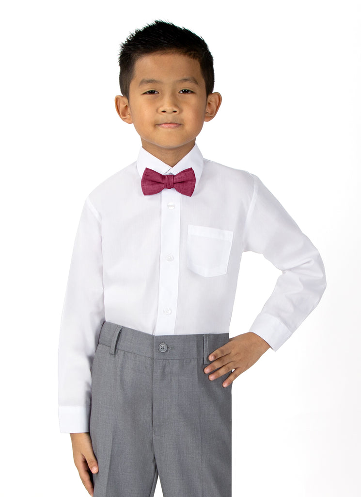 Boys' Mottled Linen Bow Tie