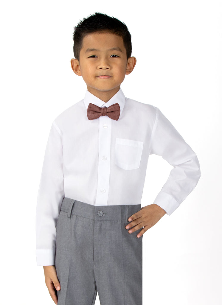 Boys' Mottled Linen Bow Tie