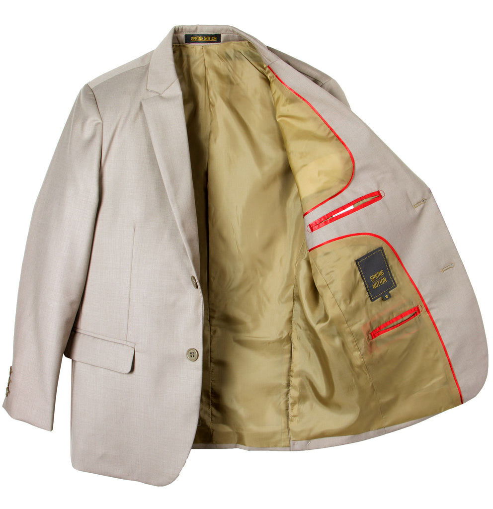 Boys' Tan-B Two Button Blazer
