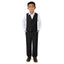 Boys' Black-C 2-Piece Vest Set