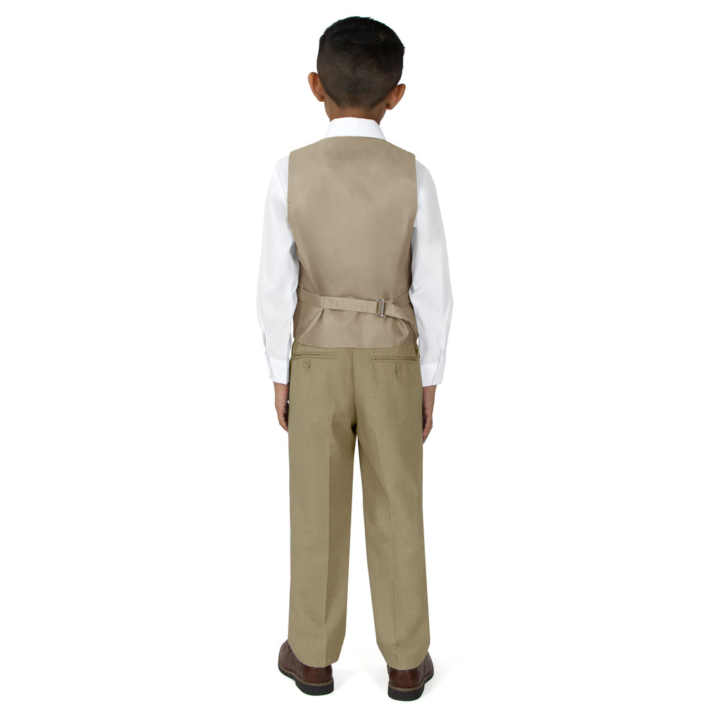 Boys' Khaki-C 2-Piece Vest Set