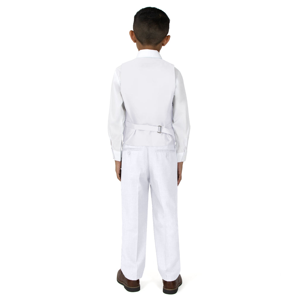 Boys' White 2-Piece Vest Set