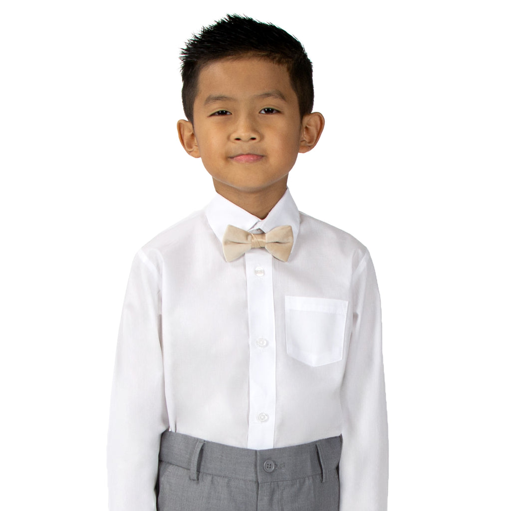 Boys' Velvet Pre-tied Bow Tie