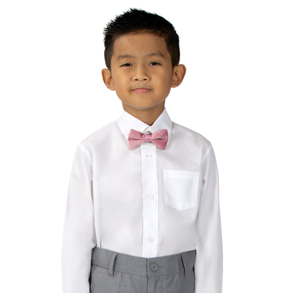 Boys' Velvet Pre-tied Bow Tie