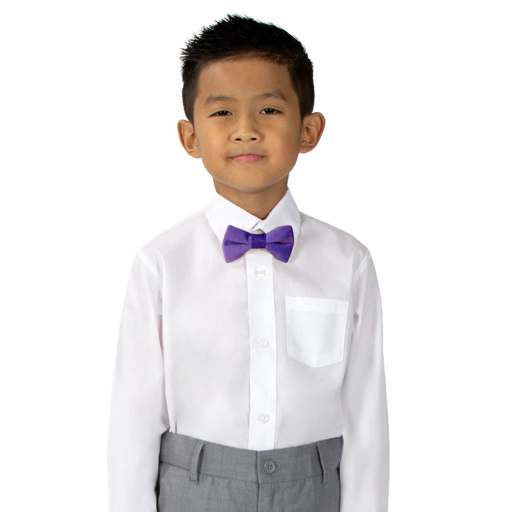 Boys' Velvet Pre-tied Bow Tie