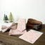 Men's Cotton Floral Bow Tie and Handkerchief Set, Blush Pink (Color F60)