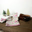 Men's Cotton Floral Bow Tie and Handkerchief Set, Blue Pink (Color F64)