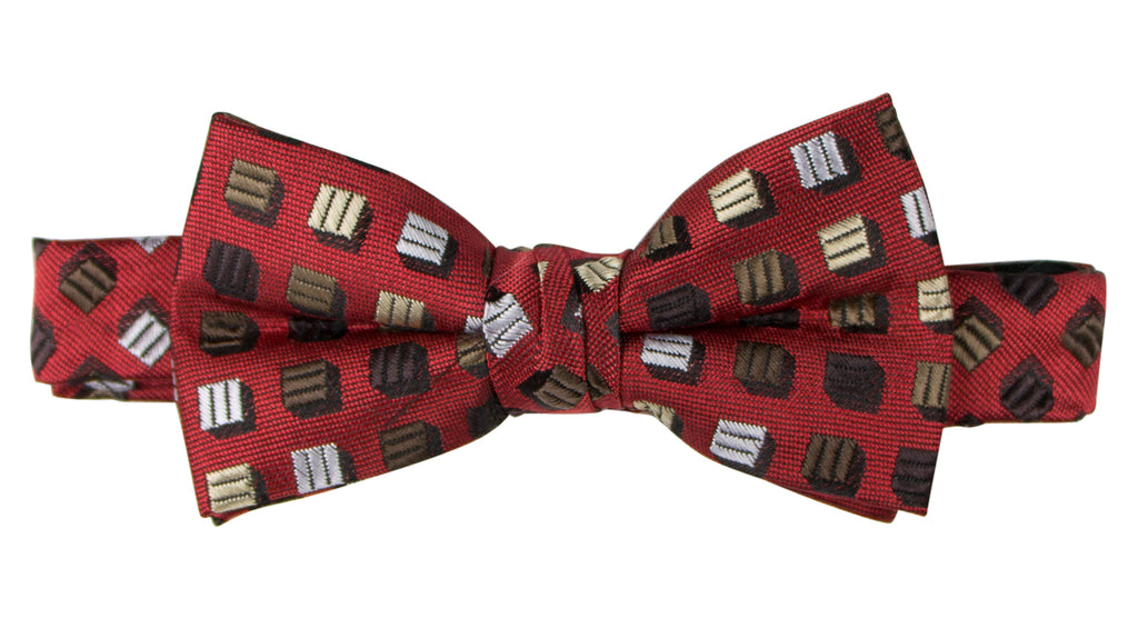 Boys' Pre-tied Retro Woven Bow Tie