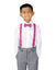 Boys' Suspenders and Solid Color Bow Tie Set