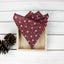 Men's Cotton Floral Bow Tie and Handkerchief Set, Rust (Color F56)