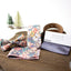Men's Cotton Floral Bow Tie and Handkerchief Set, Lavender Haze (Color F53)