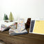 Men's Cotton Floral Bow Tie and Handkerchief Set, Yellow Red (Color F62)