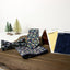Boy's Cotton Floral Print Bow Tie and Pocket Square Set, Navy (Color F21)