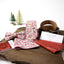 Boy's Cotton Floral Print Bow Tie and Pocket Square Set, Cinnamon (Color F46)