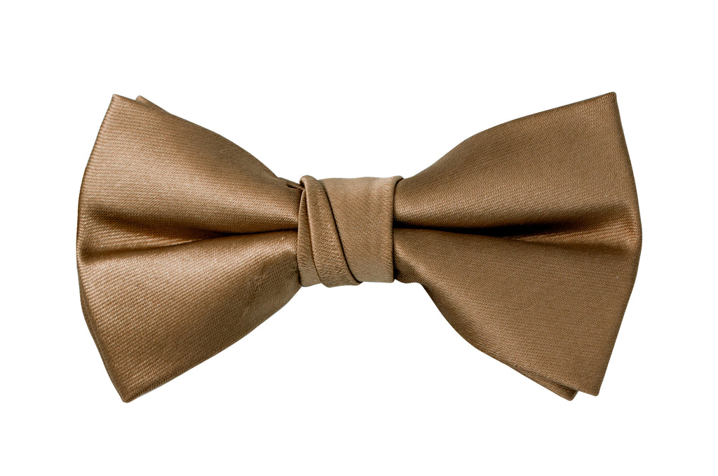 Boys' Solid Color Microfiber Pre-Tied Bow Tie