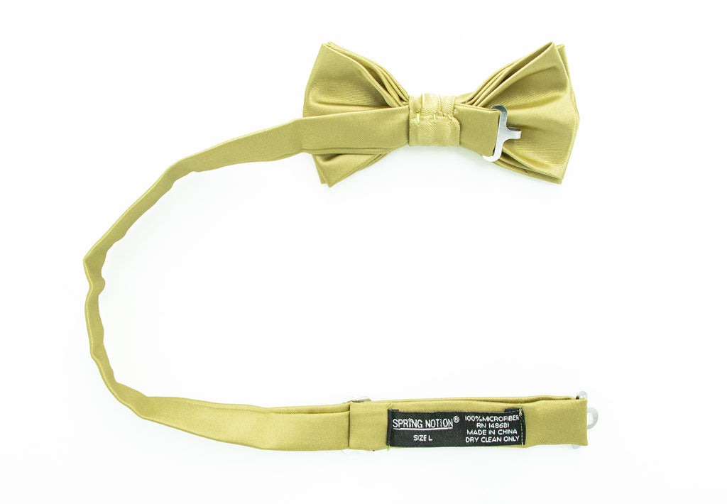 Boys' Solid Color Microfiber Pre-Tied Bow Tie