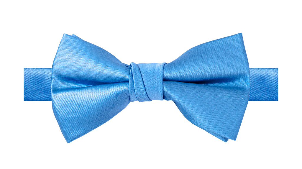 Boys' Solid Color Microfiber Pre-Tied Bow Tie