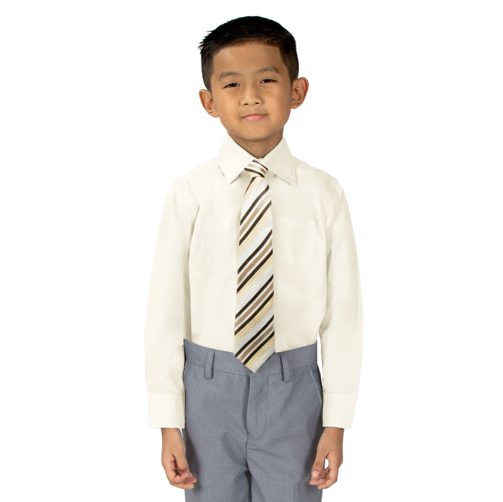 Boys' Dress Shirt and Tie Set