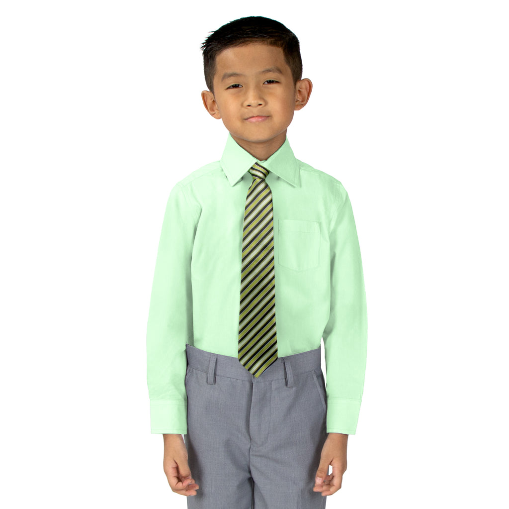 Boys' Dress Shirt and Tie Set