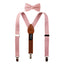 Boys' Linen Blend Suspenders and Bow Tie Set