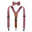 Boys' Linen Blend Suspenders and Bow Tie Set
