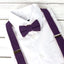 Boys' Linen Blend Suspenders and Bow Tie Set