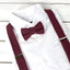 Boys' Linen Blend Suspenders and Bow Tie Set