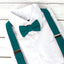 Boys' Linen Blend Suspenders and Bow Tie Set