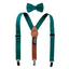 Boys' Linen Blend Suspenders and Bow Tie Set