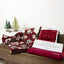 Men's Cotton Floral Bow Tie and Handkerchief Set, Burgundy (Color F37)
