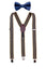 Men's Matching Suspenders and Bow Tie Set