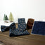Men's Floral Necktie and Pocket Square Handkerchief Hanky Set, Navy (Color F57)