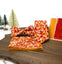 Boys' Cotton Floral Skinny Zipper Tie, Rust (Color F75)