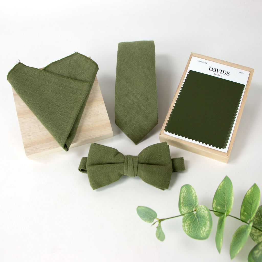 Boys' Linen Blend Suspenders and Bow Tie Set
