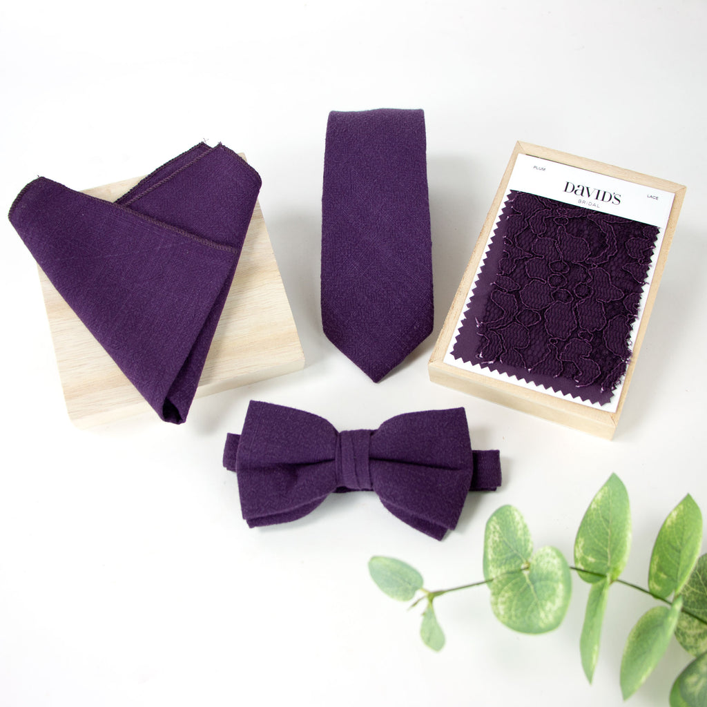 Boys' Linen Blend Suspenders and Bow Tie Set