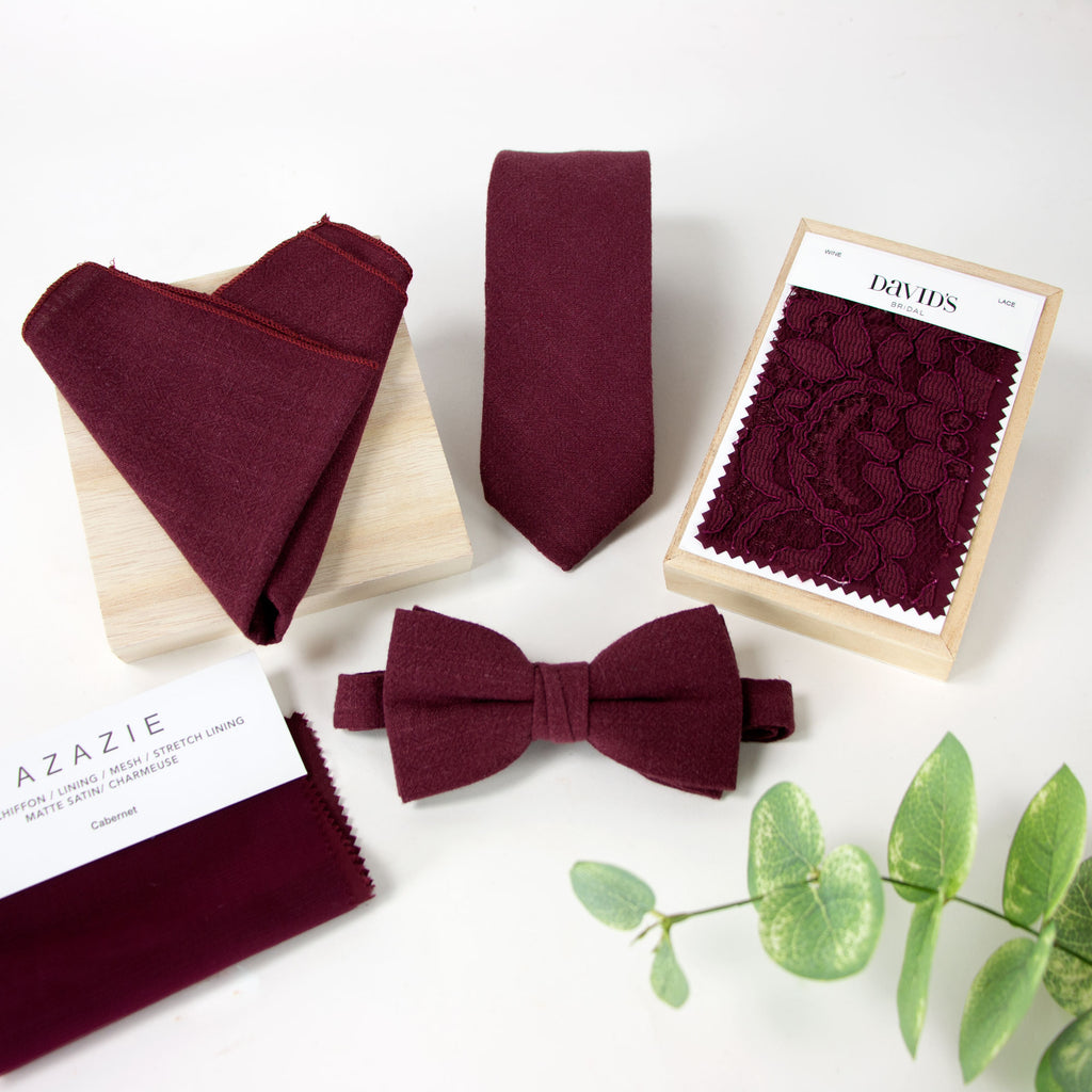 Boys' Linen Blend Suspenders and Bow Tie Set