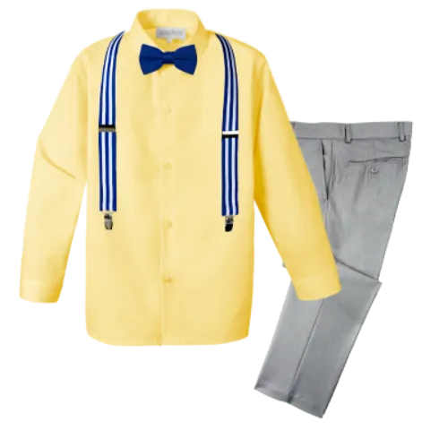 Boys' 4-Piece Customizable Suspenders Outfit - Customer's Product with price 59.95 ID agCipUMx780v2h0gBAiI8VMG