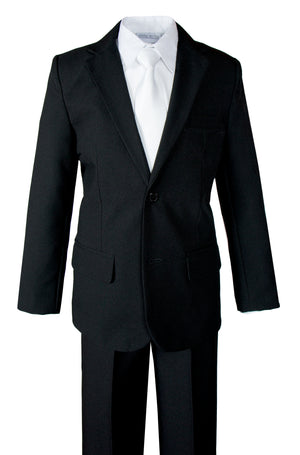 Boys' Black 2-Piece Suit Set