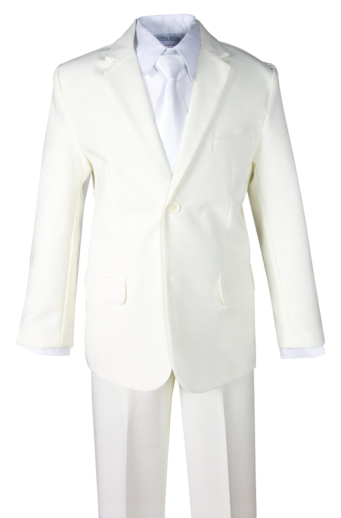 Boys' Ivory 2-Piece Suit Set