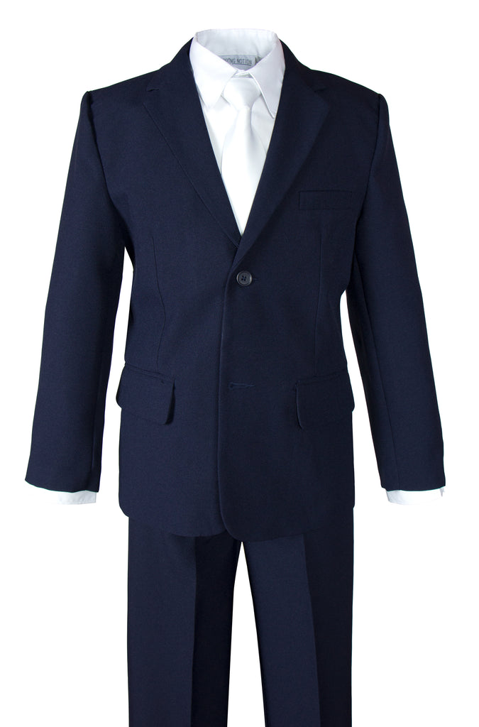 Boys' Navy 2-Piece Suit Set