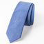 Men's Solid Color Chambray Cotton Skinny Tie