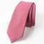 Men's Solid Color Chambray Cotton Skinny Tie