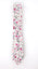 Men's Cotton Printed Floral Skinny Tie, White/Red (Color F22)