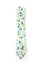 Men's Cotton Printed Floral Skinny Tie, Blue/Orange (Color F26)