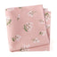 Men's Cotton Floral Print Pocket Square, Blush Pink (Color F13)