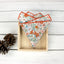 Men's Cotton Floral Print Pocket Square, Blue/Pink/Rust (Color F27)