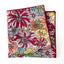 Men's Cotton Floral Print Pocket Square, Blue/Red (Color F30)