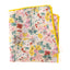 Men's Cotton Floral Print Pocket Square, Ivory (Color F33)